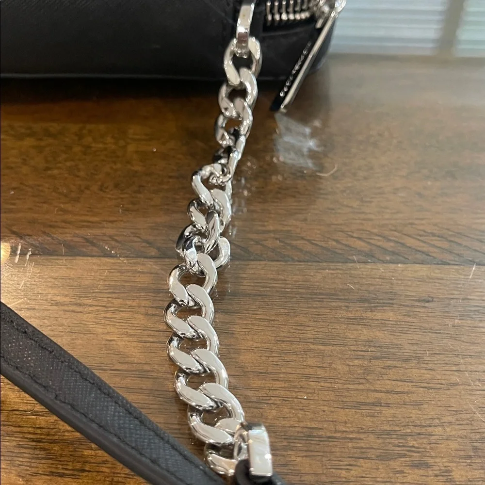 Michael Kors Large Crossbody Leather Black MK